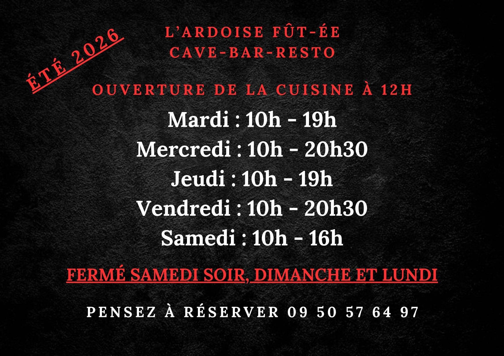 Évènements - L'ardoise Fût-ée - Restaurant Malemort - bien manger DONZENAC